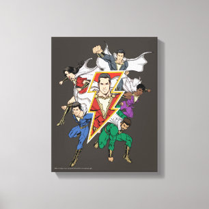 SHAZAM!   Shazam家族のグラフィック キャンバスプリント