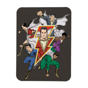 SHAZAM! Shazam家族のグラフィック マグネット