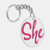 Sheキーチェーン キーホルダー (正面左)