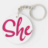 Sheキーチェーン キーホルダー (裏面)