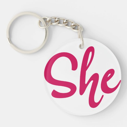 Sheキーチェーン キーホルダー (正面)