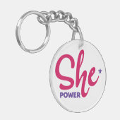 Sheパワーアクリルキーチェーン キーホルダー (正面左)