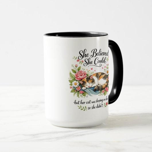 She Believed She Could |Motivational for Co-Worker マグカップ (正面右)