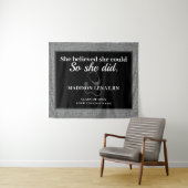 She Believed She Could Nurse Silver Glitter Name タペストリー (インサイチュ(横))