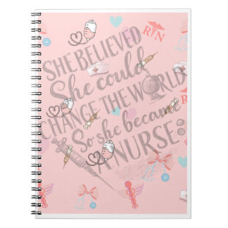 She Believed She Could -- RN Pastel Notebook ノートブック