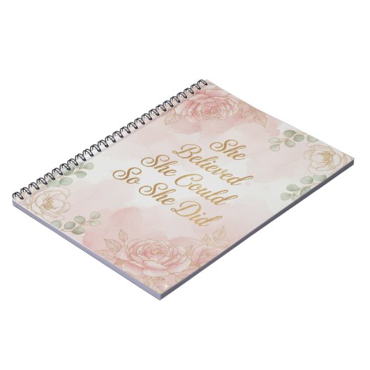 She Believed She Could, So She Did Journal ノートブック (左側)