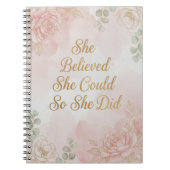 She Believed She Could, So She Did Journal ノートブック (正面)