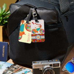 She Bike Traveler ラゲッジタグ