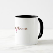 She Blooms Feminine Inspirational Coffee Mug   マグカップ (正面右)
