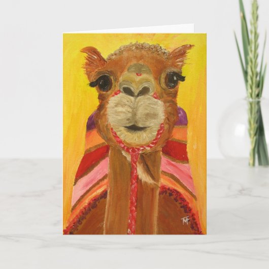 She-Camel Suzie Greeting Card カード (正面)