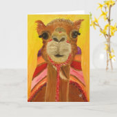 She-Camel Suzie Greeting Card カード (黄色い花)
