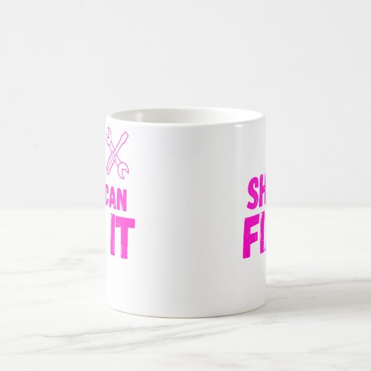 She Can Fix It DIY Mug Design コーヒーマグカップ (中央)