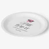 She Did It Coquette Girly Graduation Party ペーパープレート (アングル)