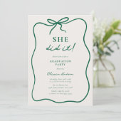 She Did It! Graduation Party 招待状 (スタンド正面)