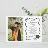 She Did It Graduation Party Photo 招待状 (スタンド正面)