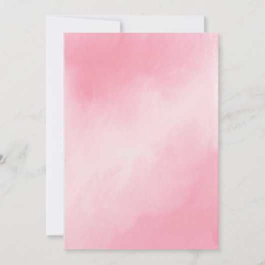 She Did It Pink Graduation Invitation 招待状 (裏面)