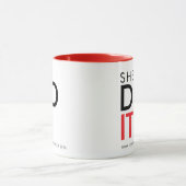 She Did It Red Graduation Statement Mug マグカップ (中央)