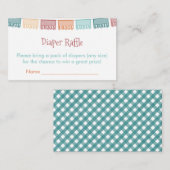 She-Estaメキシカンフィエスタベビーシャワーおむつラッフル エンクロージャーカード (正面/裏面)