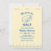 She Found Butter Half Butter Bridal Shower  招待状 (正面)