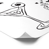 She Found Her Boo Bridal Shower Welcome Sign ポスター (角)