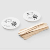 She Found Her Boo Ghost Floral Bridal Shower ハンドファン (組立なし)