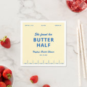 She Found Her Butter Half Bridal Shower スタンダードカクテルナプキン (インサイチュ)