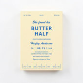 She Found Her Butter Half Bridal Shower 招待状