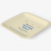 She Found Her Butter Half Butter Bridal Shower ペーパープレート (傾斜あり)