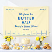 She Found Her Butter Half Butter Bridal Shower 横断幕