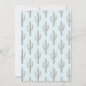 She Found Her Cowboy Pale Blue Bridal Shower 招待状 (裏面)