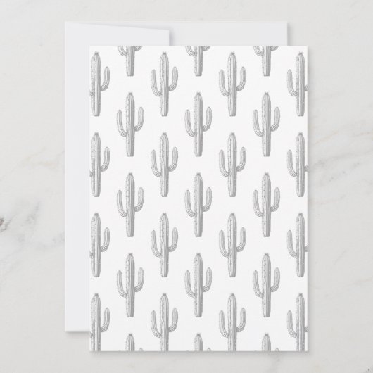 She Found Her Cowboy Pink Bridal Shower 招待状 (裏面)