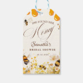 She found her honey Bee bridal shower ギフトタグ (正面)