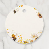 She found her honey Bee bridal shower フェイバータグ (裏面)