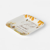 She found her honey Bee bridal shower ペーパープレート (傾斜あり)