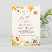 She found her honey Bee bridal shower 招待状 (スタンド正面)