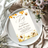 She found her honey Bee bridal shower 招待状