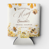 She found her honey Bee bridal shower 缶クーラー (正面)