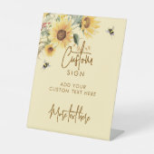 She Found Her Honey Bee Bridal Shower Custom Sign 台座サイン (正面)