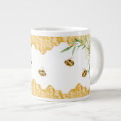She Found Her Honey Bee Bridal Shower Favor Giant ジャンボコーヒーマグカップ (正面右)
