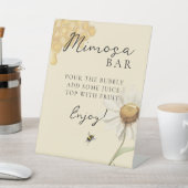 She Found Her Honey Bee Bridal Shower Mimosa Bar 台座サイン (インサイチュ)
