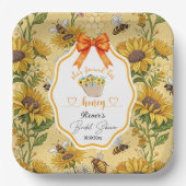 She Found Her Honey Bridal Shower   ペーパープレート (正面)