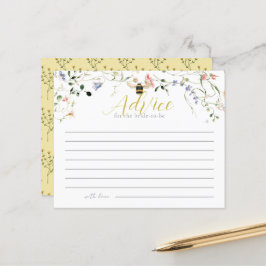 She found her Honey Bridal Shower Advice Card