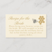 She Found Her Honey Bridal Shower Recipe Request  エンクロージャーカード (正面)