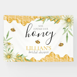 She Found Her Honey Daisy Bee Bridal Shower Banner 横断幕