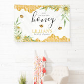 She Found Her Honey Daisy Bee Bridal Shower Banner 横断幕 (インサイチュ)