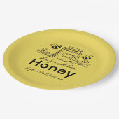 She found her Honey Hand-drawn Bridal Shower ペーパープレート (アングル)