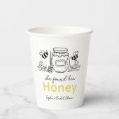 She found her Honey Hand-drawn Bridal Shower 紙コップ (裏面)