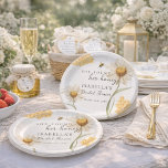 She Found Her Honey Personalized Bee Bridal Shower ペーパープレート<br><div class="desc">Personalized She Found Her Honey Bridal Shower Paper Plates – Custom Bee-Themed Bridal Shower Tableware Elevate your bridal shower tablescape with these charming She Found Her Honey personalized paper plates, designed to add a sweet and elegant touch to your celebration. Featuring delicate watercolor daisies, soft golden honeycomb details, and a...</div>