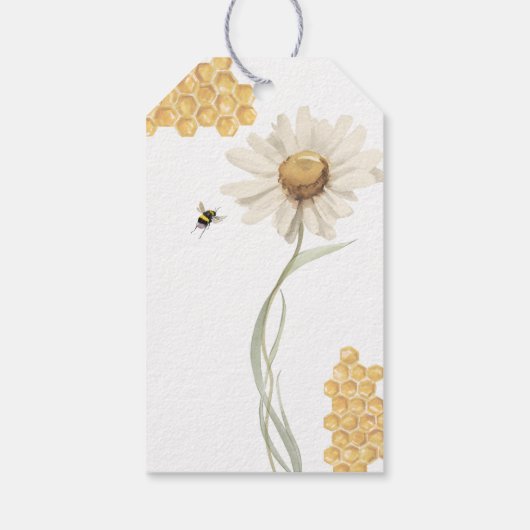 She Found Her Honey Personalized Bridal Shower ギフトタグ (裏面)