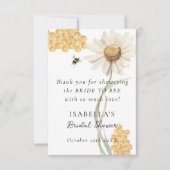 She Found Her Honey Personalized Bridal Shower サンキューカード (正面)